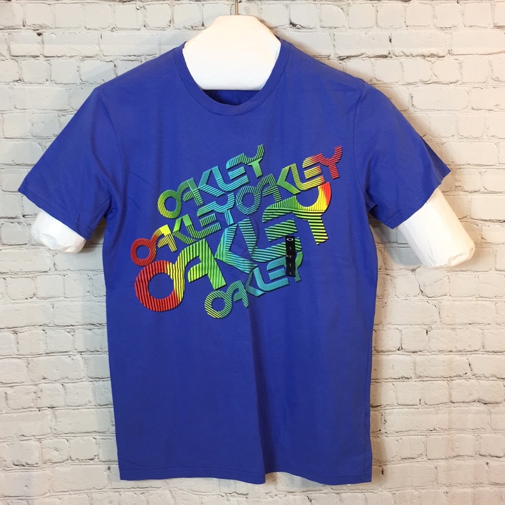 NWT Oakley Tee T-Shirt Men's Shredder Retro Factory Pilot Logo Graphic Print